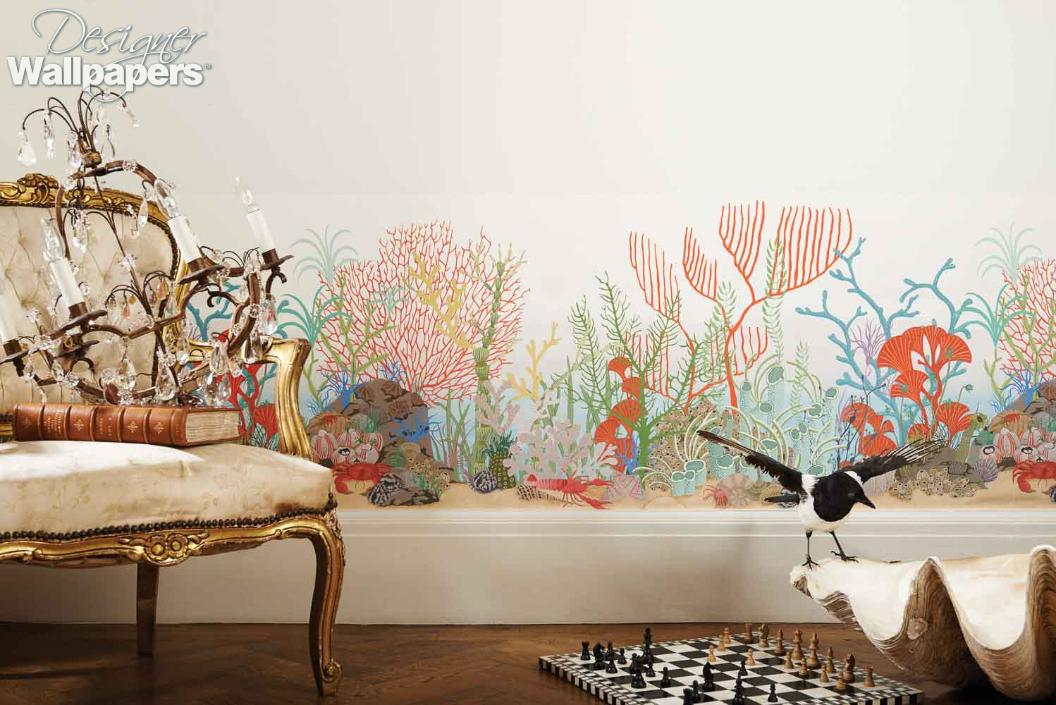 Buy Cole and Son Archipelago Border Free Next Day Delivery Designer