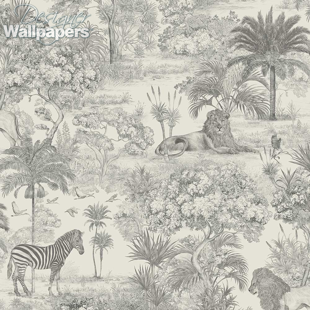 Timeless Design Safari Toile Next Day Delivery Designer Wallpapers
