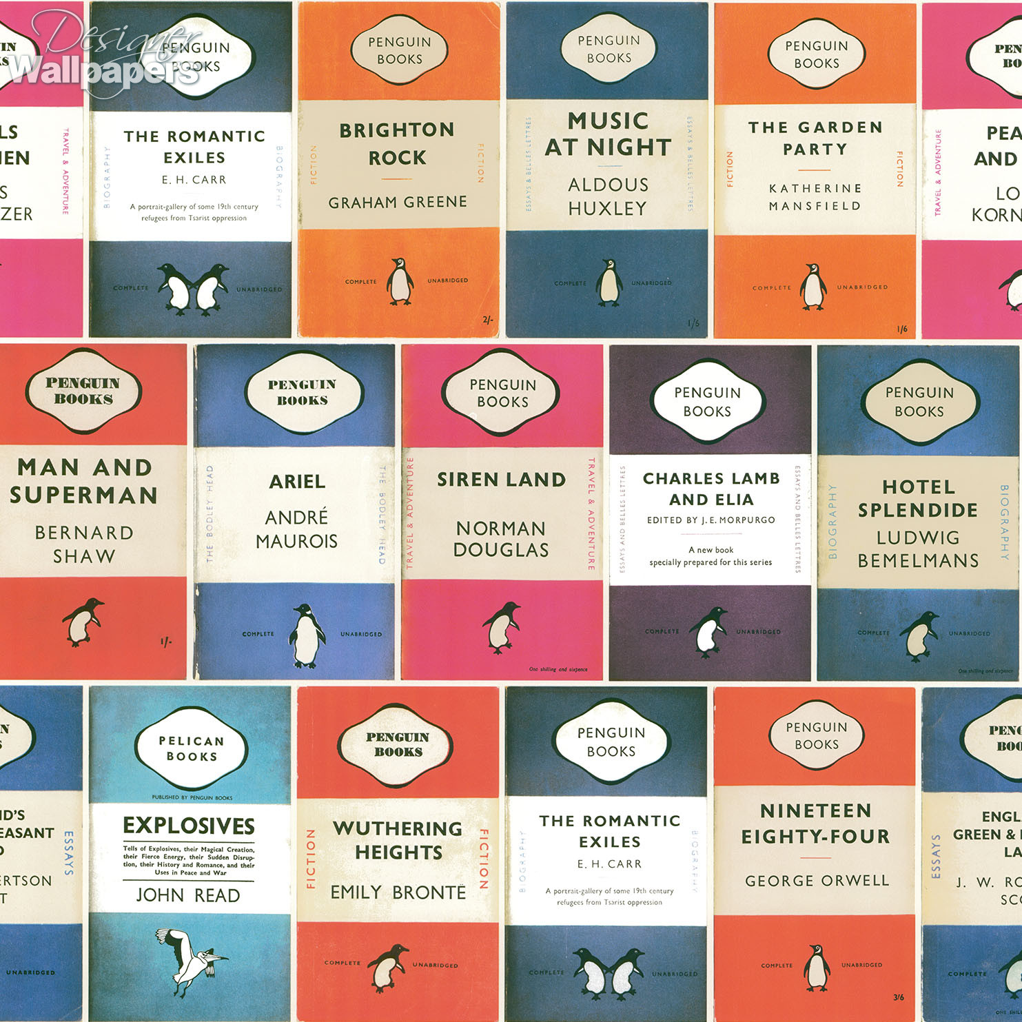 Osborne & Little Penguin Library - Free Next Day Delivery | Designer Wallpapers ™ Osborne & Little Penguin Library - Free Next Day Delivery | Designer Wallpapers ™