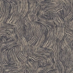 Today Interiors Wave Wallpaper 100305 Black and gold