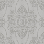 Today Interiors Dalia Damask 101405 Dark grey and silver