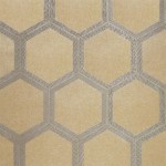Designers Guild Zardozi PDG1064/04 Silver Birch- Trellis in taupe and metallic gold on burnished metal...