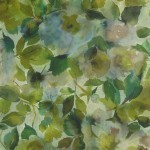 Designers Guild Surimono PDG1062/05 Moss - Coloured flowers in apple, viridian, emerald and moss greens...