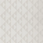 Designers Guild Kappazuri PDG1065/05 Cloud -Pattern in metallic silver on dove grey background 