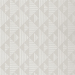 Designers Guild Kappazuri PDG1065/05 Cloud -Pattern in metallic silver on dove grey background 