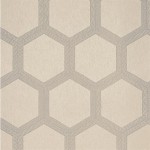 Designers Guild Zardozi PDG1064/05 Natural- Pattern in light taupe and metallic gilver on a burnished ...