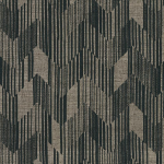 Missoni Home BIRCH 10528 Deep charcoal black etched against warm taupe neutral background.