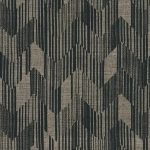 Missoni Home BIRCH 10528 Deep charcoal black etched against warm taupe neutral background.