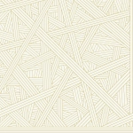 Missoni Home NASTRI 10565 Crisp ivory canvas adorned with metallic gold lines