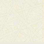 Missoni Home NASTRI 10565 Crisp ivory canvas adorned with metallic gold lines