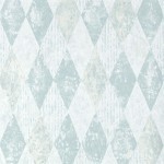 Designers Guild Arlecchino PDG1090/06 Sky- Diamond pattern in sky blue with discreet metallic silver high...