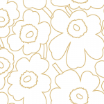 Marimekko PIIRTO UNIKKO 25912 Golden mustard and off-white