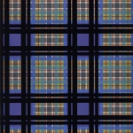 Designers Guild Chennai PDG1143/03 Cobalt - Check pattern in blue, black, green, and orange