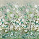 Designers Guild Fleur orientale PDG1152/01 Soft, sophisticated green tones highlighting the intricate details ...