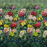 Designers Guild Tapestry flower PDG1153/01 Vintage Green