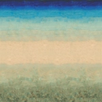 Designers Guild Scene aquarelle PDG1178/01 Deep indigo transitioning to soft sandstone, creating a serene wate...