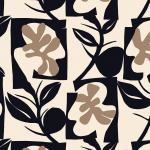 Marimekko PIENET NAATIT JV-25946 Beige, taupe brown and black