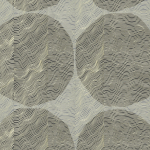 Marimekko ISOT KIVET NÄKKI Mural 25978 Charcoal and soft grey with metallic gold lines