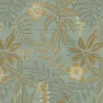 Jannelli & Volpi JARDIN TROPICAL JV-6801 Slate aqua, soft khaki green, champagne gold