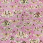 Designers Guild Issoria  PDG713/03 Rose- brown and green on a pink background