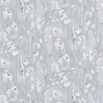 Designers Guild Delahaye  PDG715/05 Zinc- light blue, white, dark grey on a zinc background