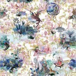 Christian Lacroix Reveries PCL1003/02 blue and burgundy on a white background
