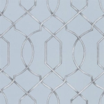Designers Guild Rabeschi  PDG1027/02 Delft- silver grey on a delft blue background
