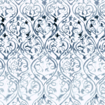 Designers Guild Arabesque  PDG1029/02 Graphite on a white background
