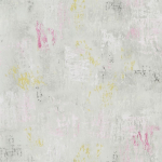 Designers Guild Impasto PDG1034/01 Magenta - Pink and yellow painterly brushstrokes set against a mint...