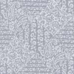 Designers Guild Felixton PWY9003/02 Steel- white on a steel blue background