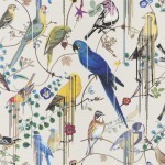 Christian Lacroix Birds sinfonia PCL7017/07 Jonc - Multicoloured birds in vibrant shades of blue, lemon, and tr...