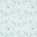 Nina Campbell PAMIR NCF4177-03 Soft mint green and sage tones on white background