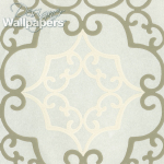 Nina Campbell Amati NCW4011-02 Pearl with beige and taupe.
