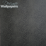 Nina Campbell Bagatelle Spot NCW4026-03 Black leopard print wallpaper.