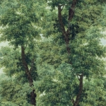 Mind The Gap BRANCHY WP20785 This variant features vibrant forest green leaves against a light, ...