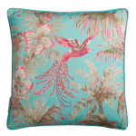 Matthew Williamson Samana Bird Of Paradise Cushion C104-13 Blue, red and brown