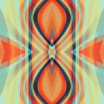 Colour and Form Bliss Joyful CF/0101-01 Multi Orange/blue/teal
