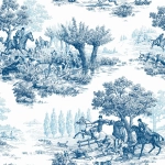 Today Interiors Carl Robinson 19 CL30300-CL30304 CL30302 Cobalt and indigo hues on leaves with a smooth grey backdrop.