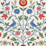 Today Interiors SALISBURY CL30701 Colors include scarlet, sunflower yellow, cobalt blue, and forest g...