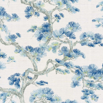 Today Interiors SILK STREET CL30802 Cerulean, sky blue, and mint on a white background.