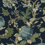 Today Interiors THURLEIGH CL70112 Midnight blue, olive, green, brown, taupe, light and dark blue