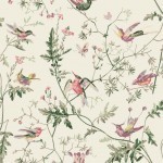 Cole and Son Hummingbirds Cotton Fabrics F62/1001 Classic Multi