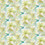 Matthew Williamson Bird of Paradise Fabric F6631-01 Turquoise and Lime