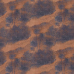 Matthew Williamson Cocos Fabric F6636-02 Sunset copper and deep purples