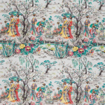 Osborne & Little Japanese Garden Fabric F7015-02 Green