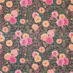 Osborne & Little Duchess Garden Fabric F7124-02 Charcoal