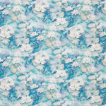 Matthew Williamson Water Lily Fabric F7131-01 Azure Blue