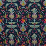 Osborne & Little La Fuente Fabrics F7248-01 Navy/Turquoise/Cerise