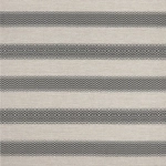Osborne & Little HAMMOCK F7445-03 Charcoal grey and natural beige linen stripes