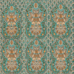 Mind The Gap Floral Tapestry WP20405 Orange, Taupe, Turquoise
